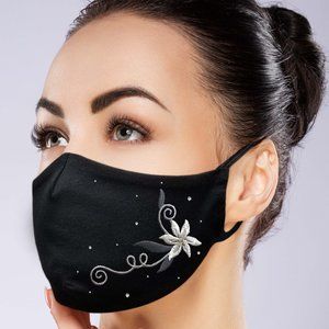 Flower Face Mask w/ filter pocket